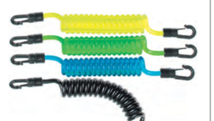 ISC Coil Lanyards - T/Blue