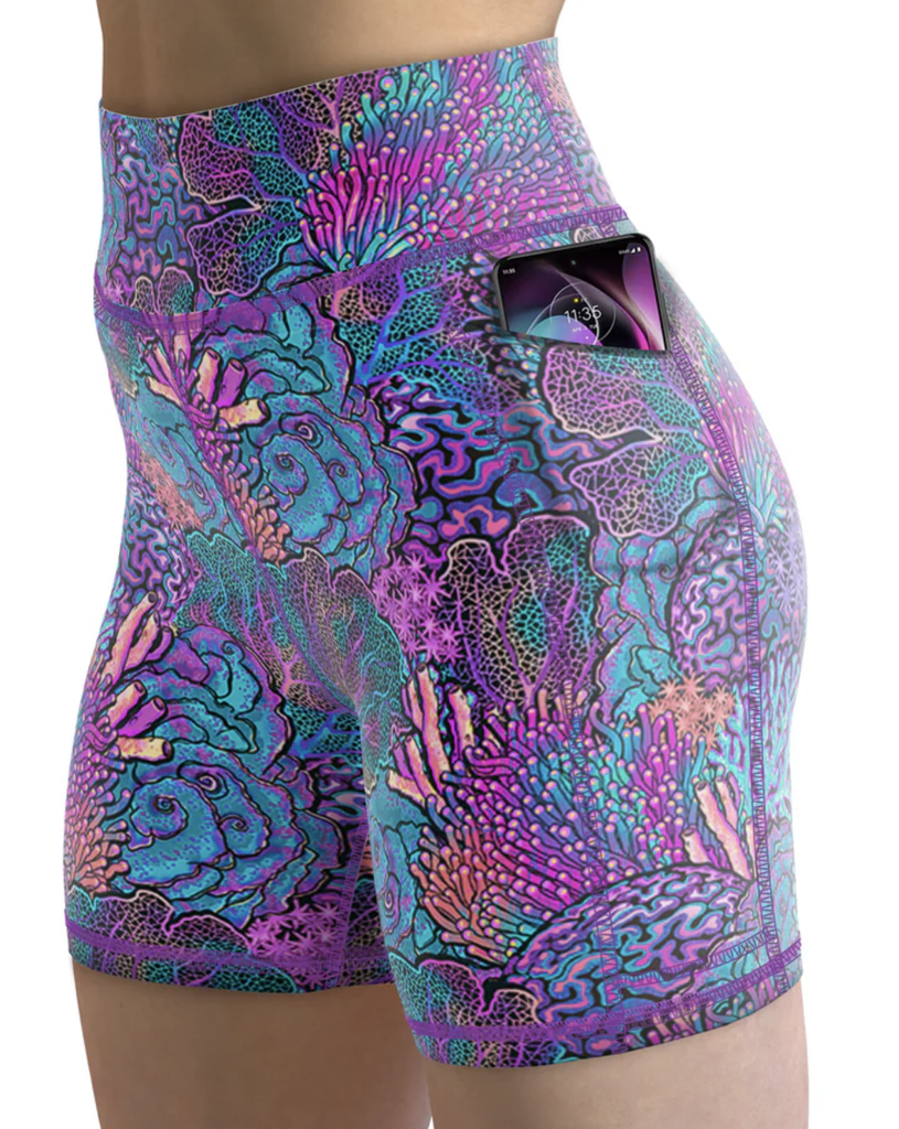 SPACEFISH Coral Kaleidoscope Women Shorts