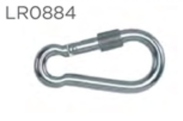 [LR0884] ISC SS Carabineer w/Lock 4" 316ss